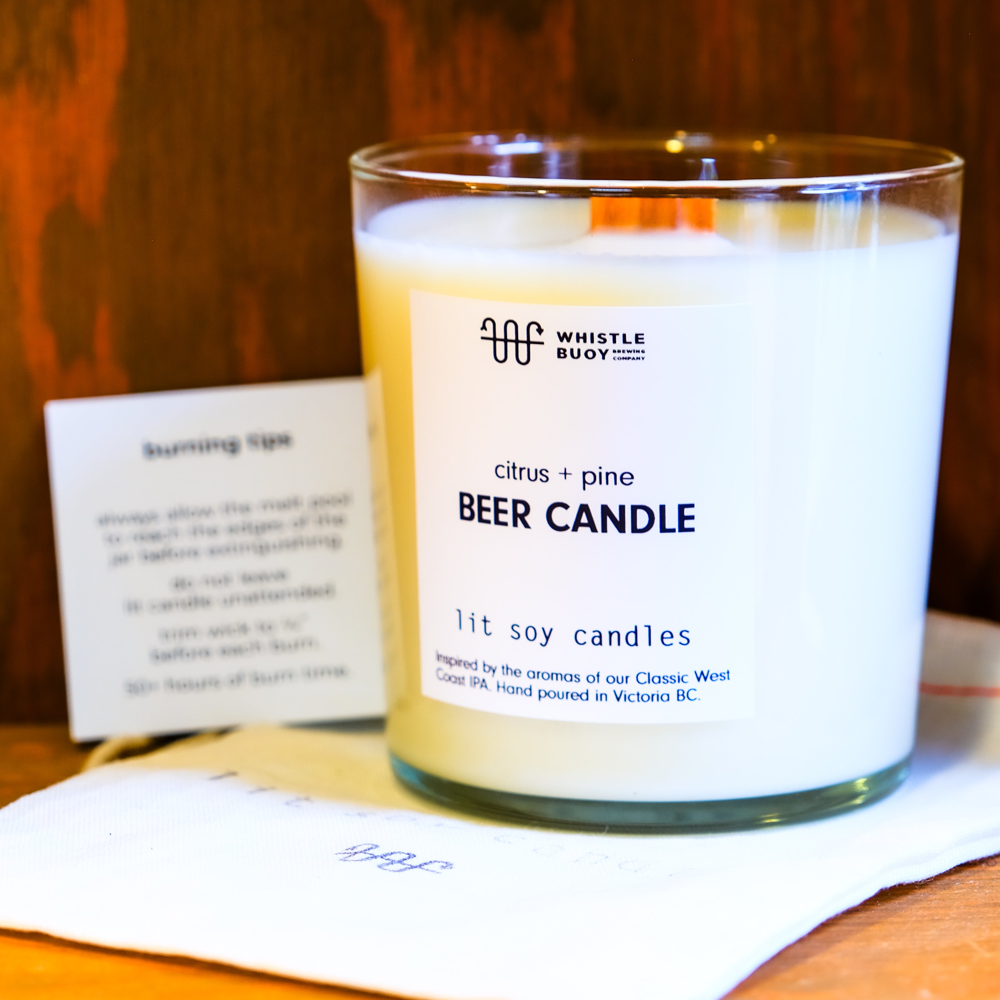 WB x LIT Beer Candle