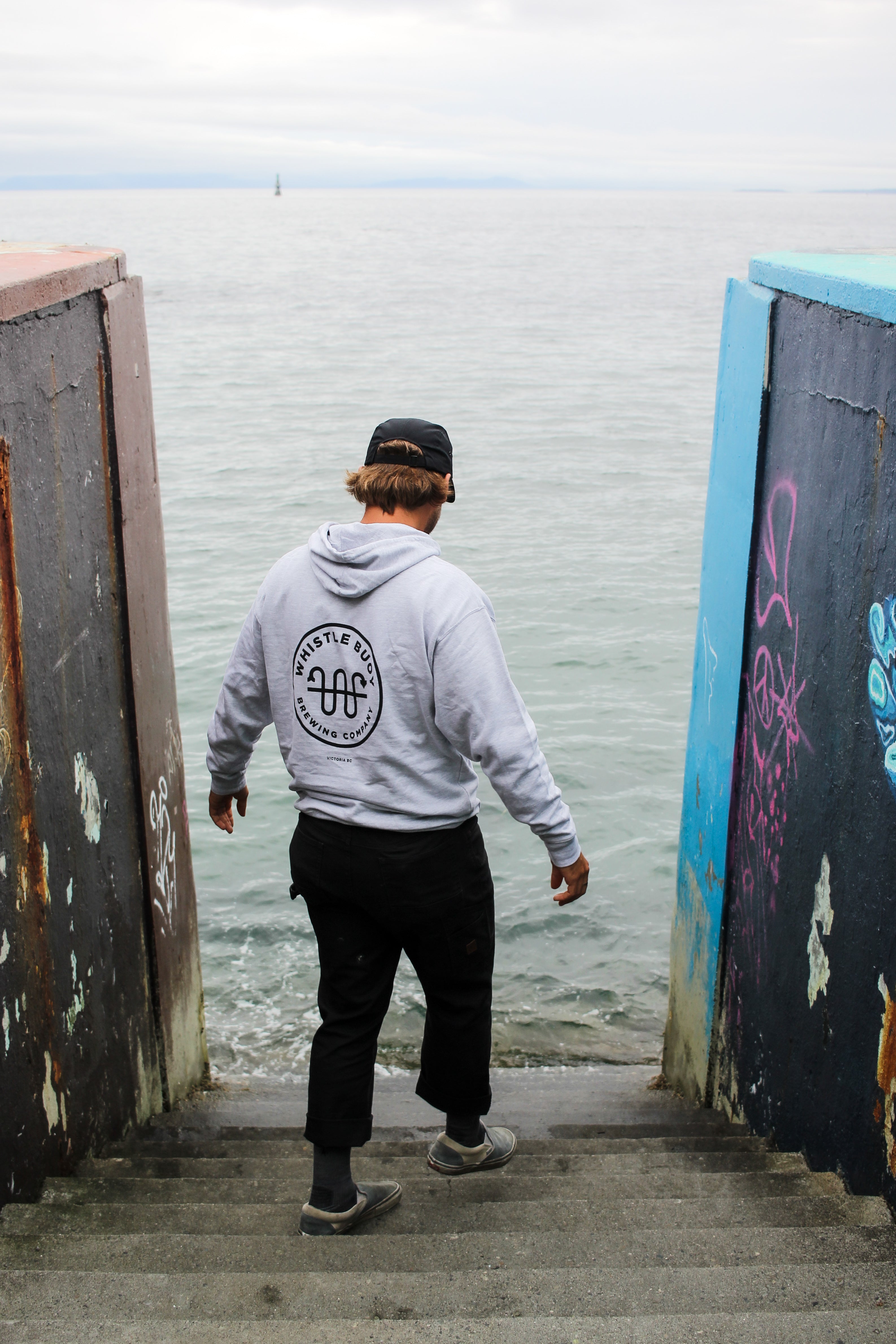 Grey Emblem Hoody